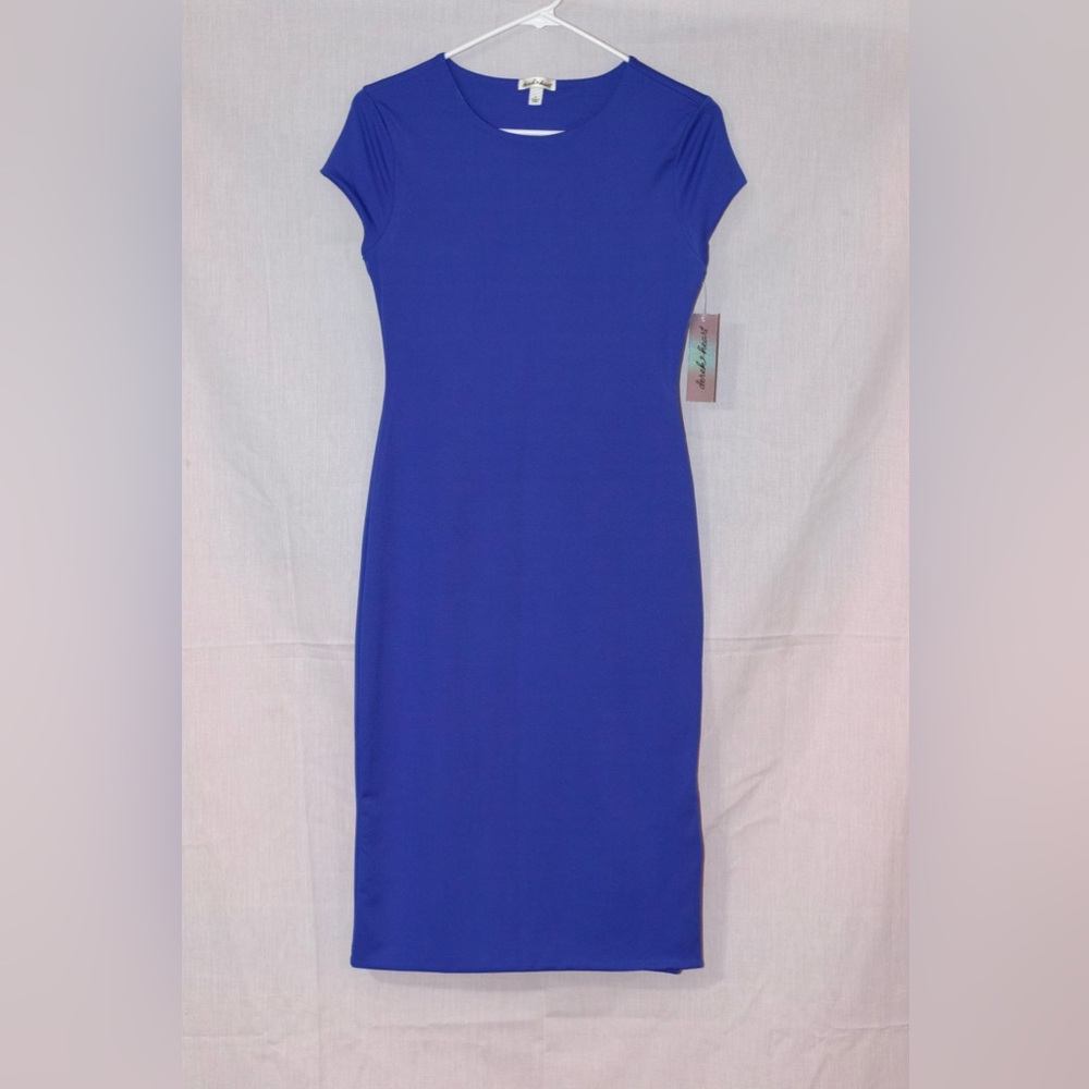 Derek Heart Royal Blue Midi Dress